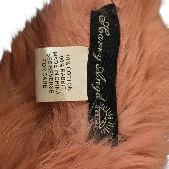 Harry Angd Blush Rabbit Fur Wrap - Picture 4 of 8